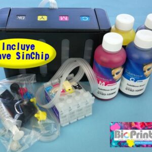 XP-2200 XP-3200 XP-4200 PACK CISS, TINTA SUBLIMACIÓN Y CLAVE SINCHIP