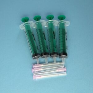 PACK 4 JERINGAS DE 10ml  CON AGUJA DE 4CM ESPECIAL PARA LA RECARGA DE TINTA