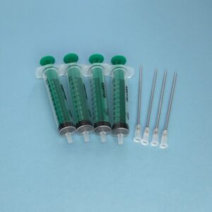 PACK 4 JERINGAS DE 10ml  CON AGUJA DE 8CM ESPECIAL PARA LA RECARGA DE TINTA