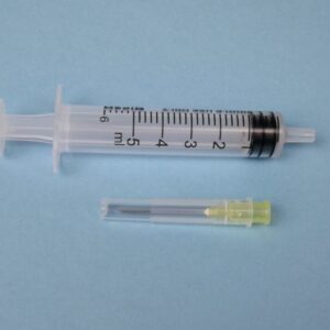 PACK JERINGA DE 5ml Y AGUJA CON PUNTA DE 2,5CM PARA RECARGA DE TINTA