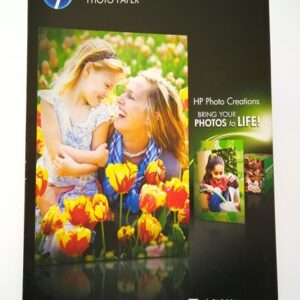 PAPEL GLOSSY HP TAMAÑO A4, PAQUETE 25 HOJAS, 200g