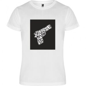 CAMISETA CON NUESTRO DISEÑO PISTOLA