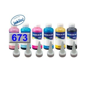 673 TINTAS PARA RECARGA EPSON ECOTANK 6x100 ml.